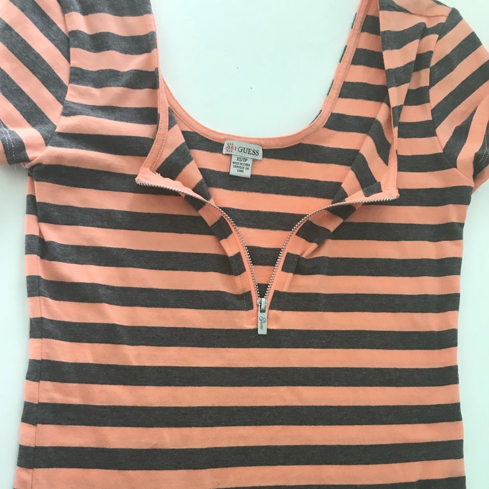 Guess zip up shirt